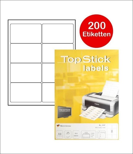 200 vielzweck etiketten weiß - etiketten,