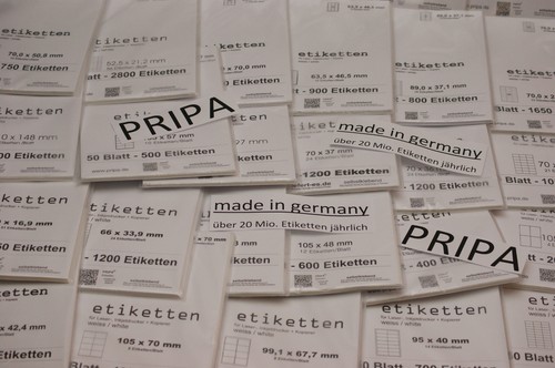 Klebe etiketten formatwahl - formatwahl, din