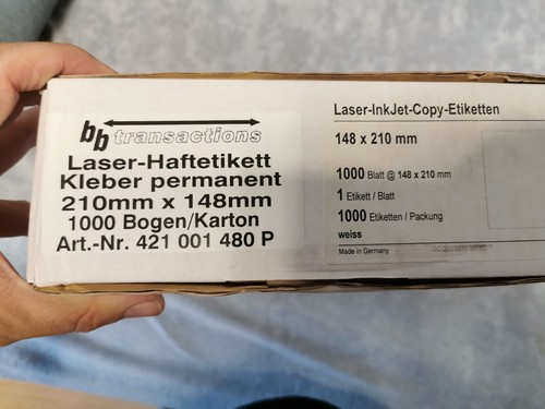 Laser haftetiketten 200 - laser, x