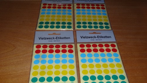 Vielzweck etiketten rund - -,