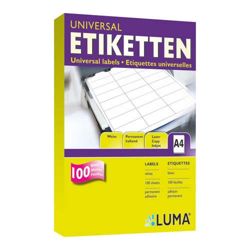 Etiketten format und - in,