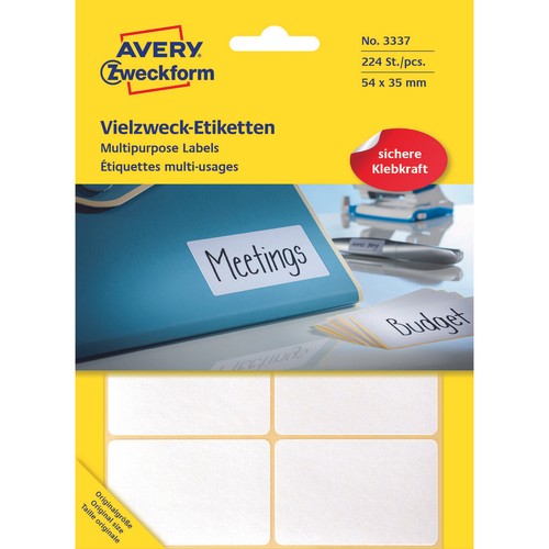Etiketten zweckform weiß - etiketten,