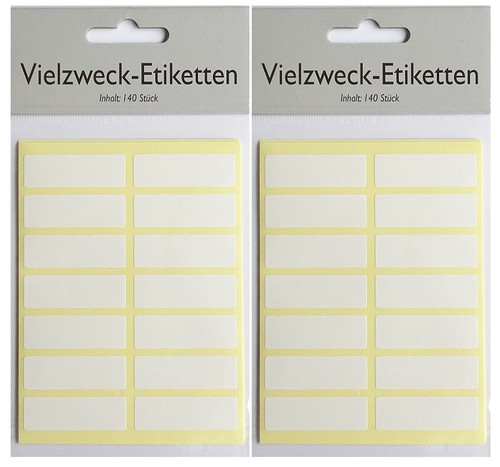 280 klebeetiketten weiß - 280,