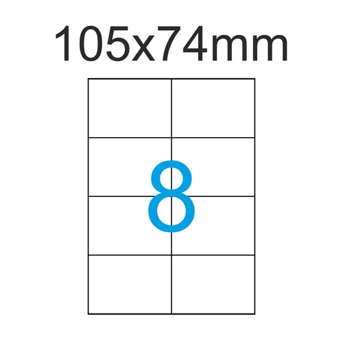 Etiketten 105x74mm blatt - 80,