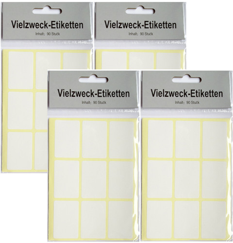 360 klebeetiketten weiß - 360,