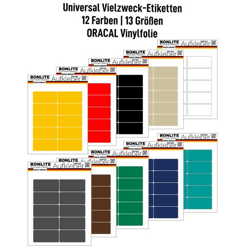 Vielzweck etiketten - vielzweck,
